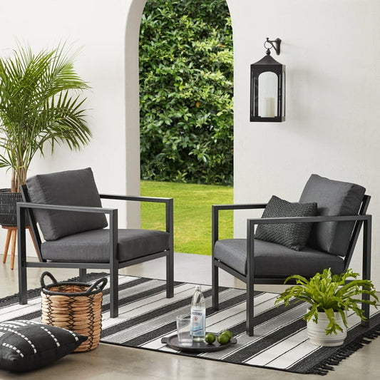 Mainstays Dashwood 4-Piece Outdoor Patio Conversation Set, Seats 4, Gray (please be advised that sets may be missing pieces or otherwise incomplete) 84409301338 24.3.9